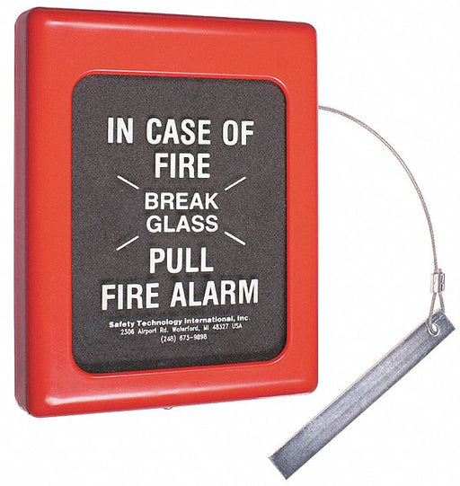 Fire Alarm Break Glass Cover 6.5 x 9 In