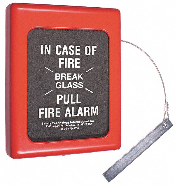 Fire Alarm Break Glass Cover 6.5 x 9 In