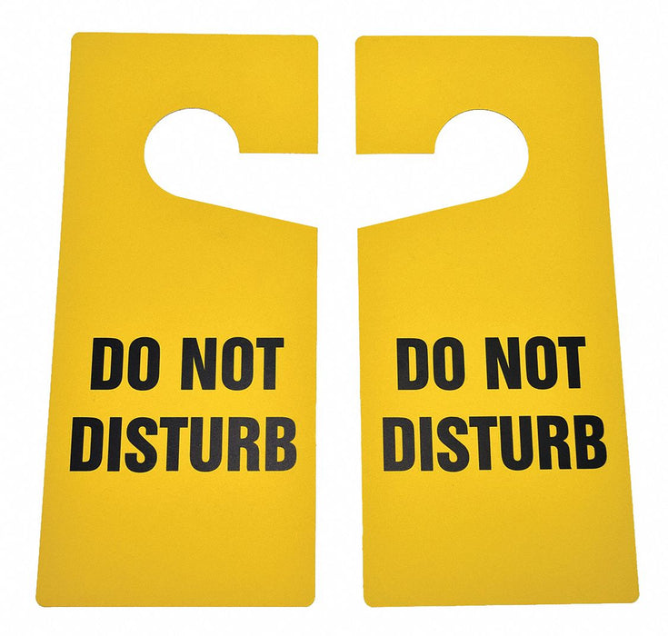 Door Knob Hangr Tag 9in H 4in W PVC PK10