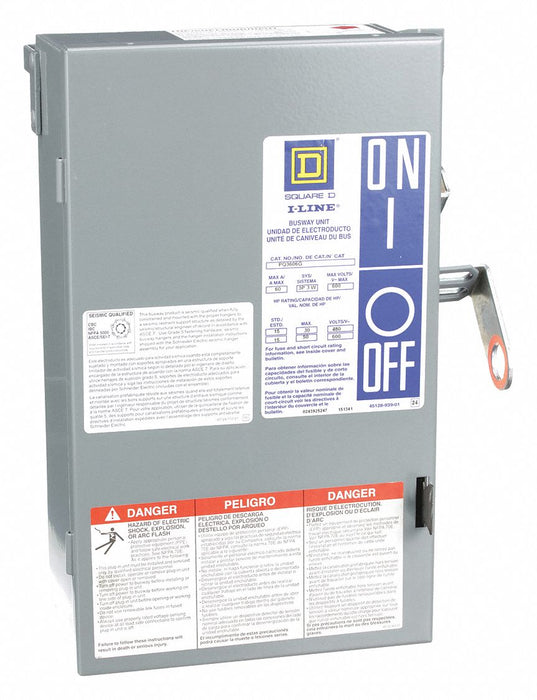 Busway Plug In Unit 60A 600VAC 3 Pole