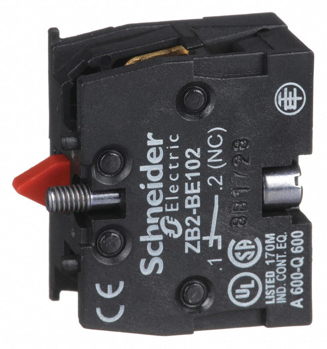 Contact Block Black 1NC 22 mm
