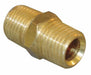 Hex Nipple Brass 1/2 x 3/8 in M BSPT