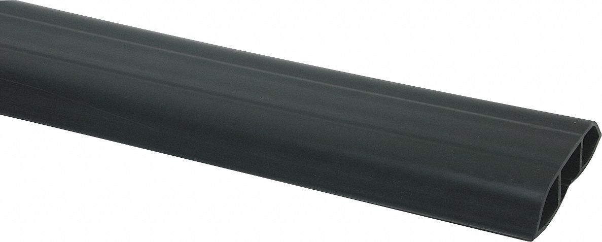 Cable Protector 1 Channel Black 5 ft L