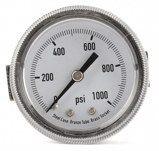 D1377 Panel Mount Pressure Gauge U Clamp 2 In