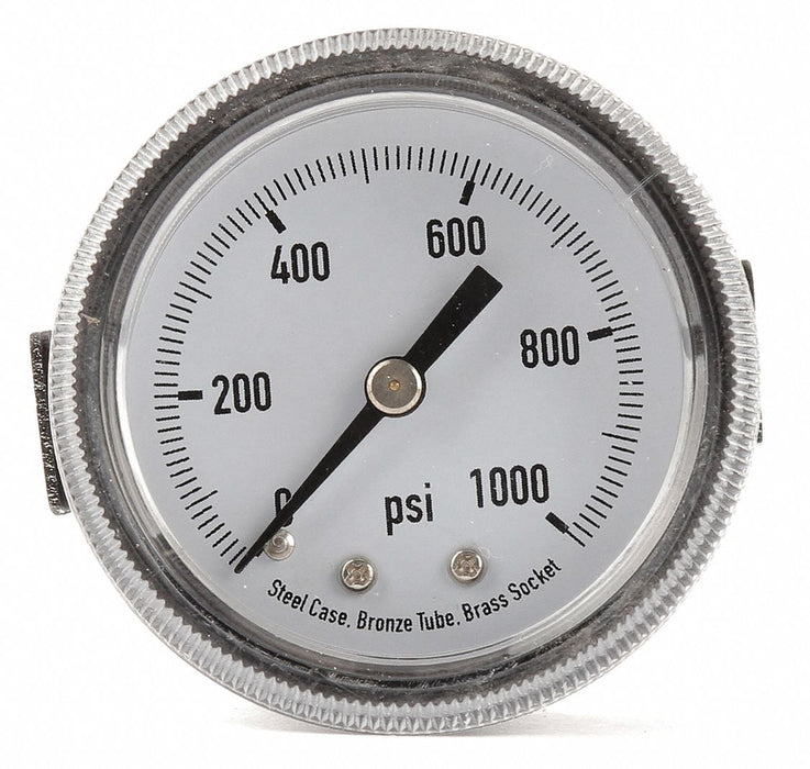 D1377 Panel Mount Pressure Gauge U Clamp 2 In