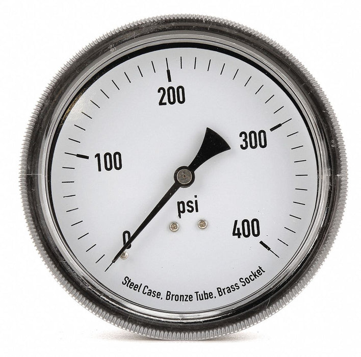 D1381 Panel Mount Pressure Gauge U Clamp 3-1/2