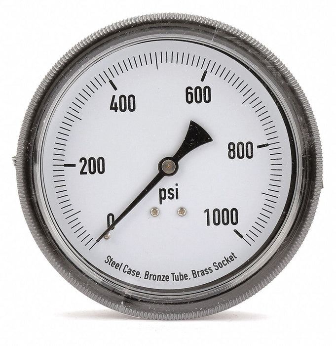 D1381 Panel Mount Pressure Gauge U Clamp 3-1/2