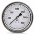 D1381 Panel Mount Pressure Gauge U Clamp 3-1/2