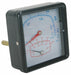 Boiler Gauge Square 0-75 PSI 60 to 260 F