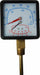 Boiler Gauge Square 0-75 PSI 60 to 260 F
