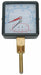 Boiler Gauge Square 0-75 PSI 60 to 260 F