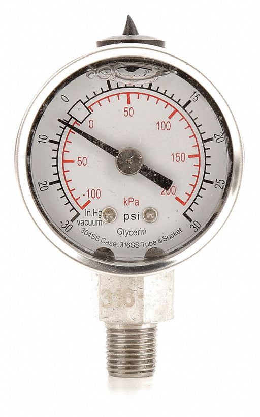D1355 Compound Gauge Liquid Filled 1-1/2 In