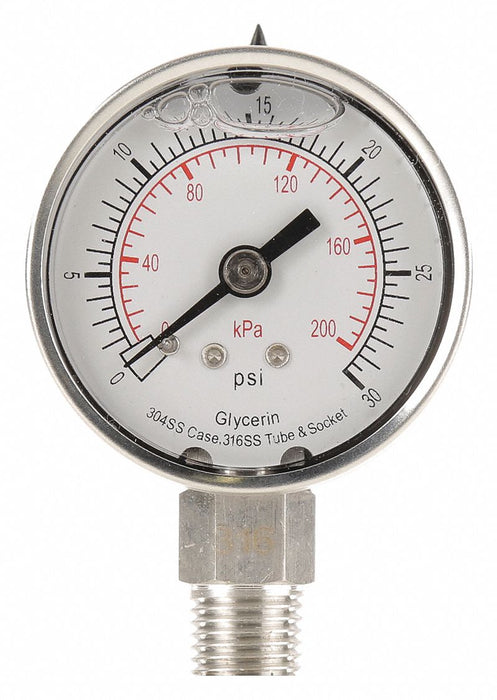 D1359 Pressure Gauge Liquid Filled 2 In