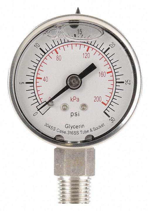D1359 Pressure Gauge Liquid Filled 2 In