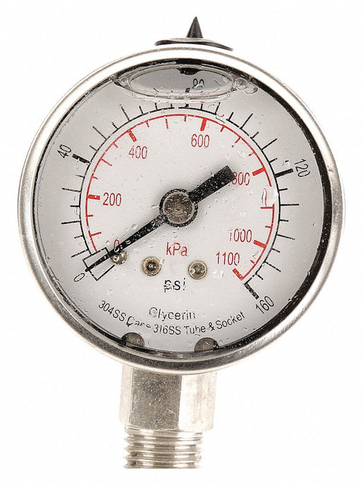 D1359 Pressure Gauge Liquid Filled 2 In
