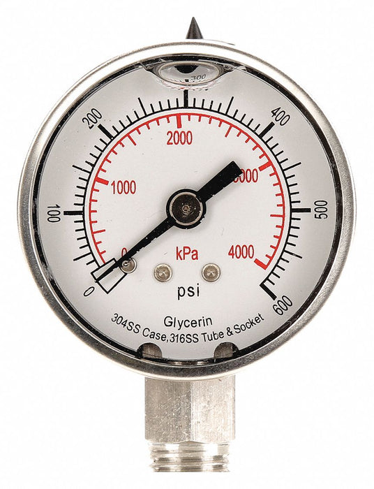 D1359 Pressure Gauge Liquid Filled 2 In