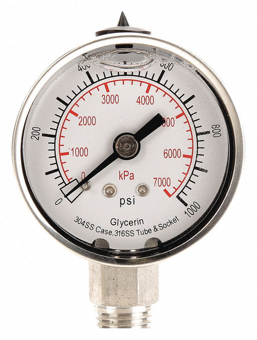D1359 Pressure Gauge Liquid Filled 2 In