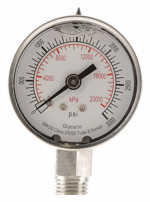 D1359 Pressure Gauge Liquid Filled 2 In