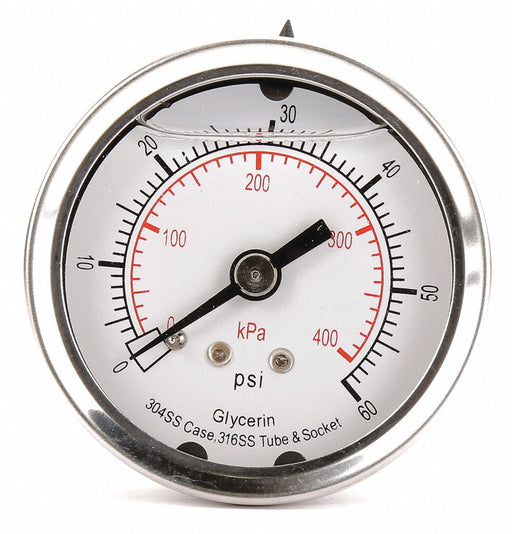 D1361 Pressure Gauge Liquid Filled 2 In