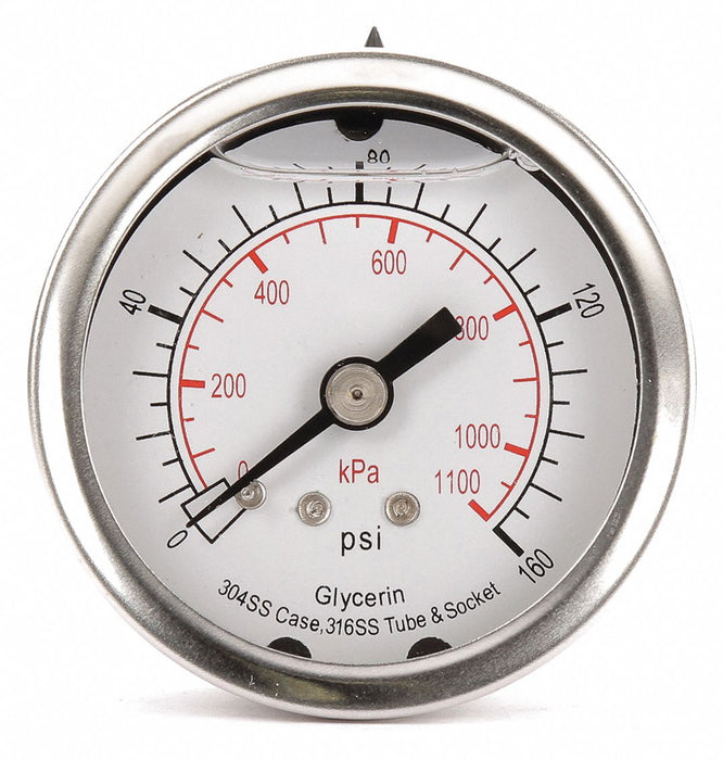 D1361 Pressure Gauge Liquid Filled 2 In