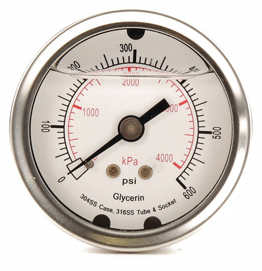 D1361 Pressure Gauge Liquid Filled 2 In