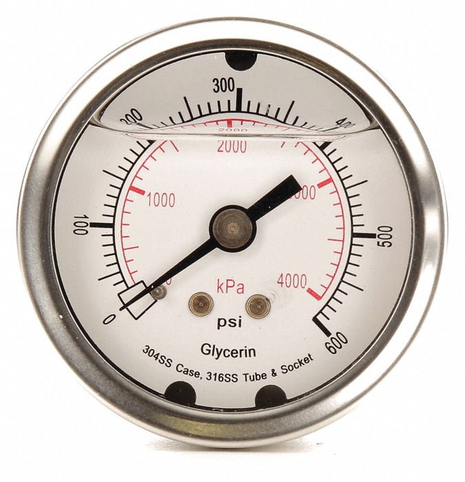 D1361 Pressure Gauge Liquid Filled 2 In