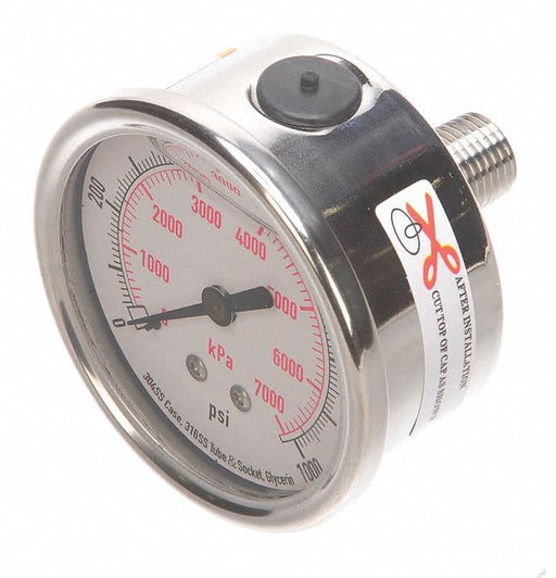 D1365 Pressure Gauge Liquid Filled 2-1/2 In