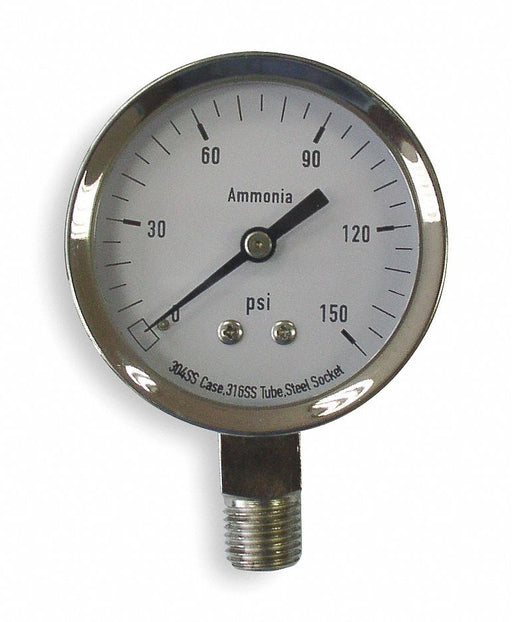 Pressure Gauge Ag Ammonia 2 1/2In 150Psi