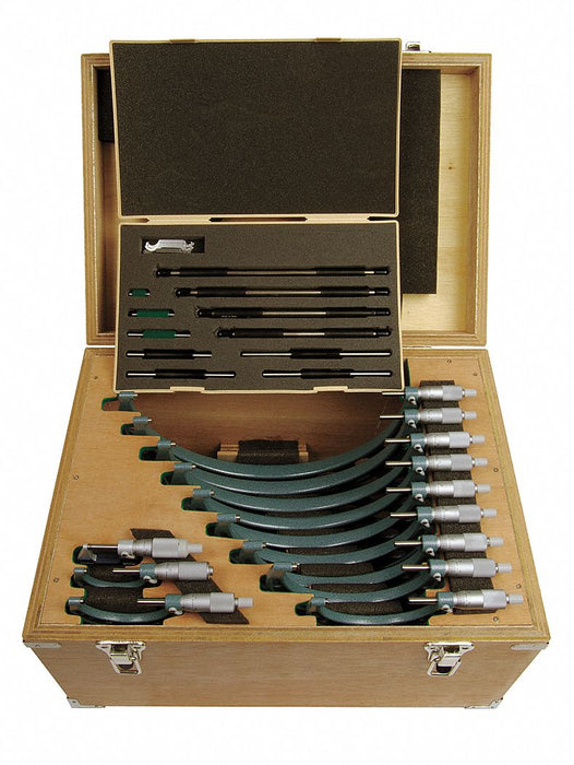 Micrometer Set 0-12 0.0001In 12 Pc