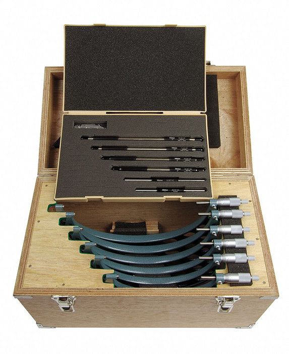 Micrometer Set 6-12In 0.0001In 7Pc