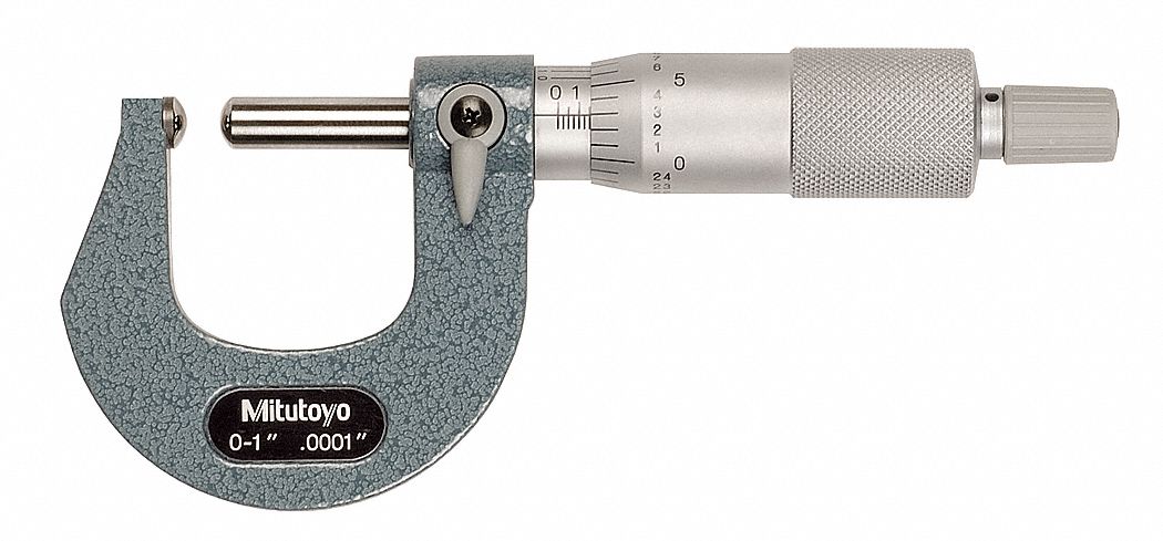 Scherical Anvil/Spindle Micrometer 0- In