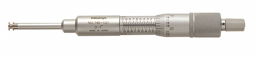 Groove Micrometer 0.055 to 1.05 In ID