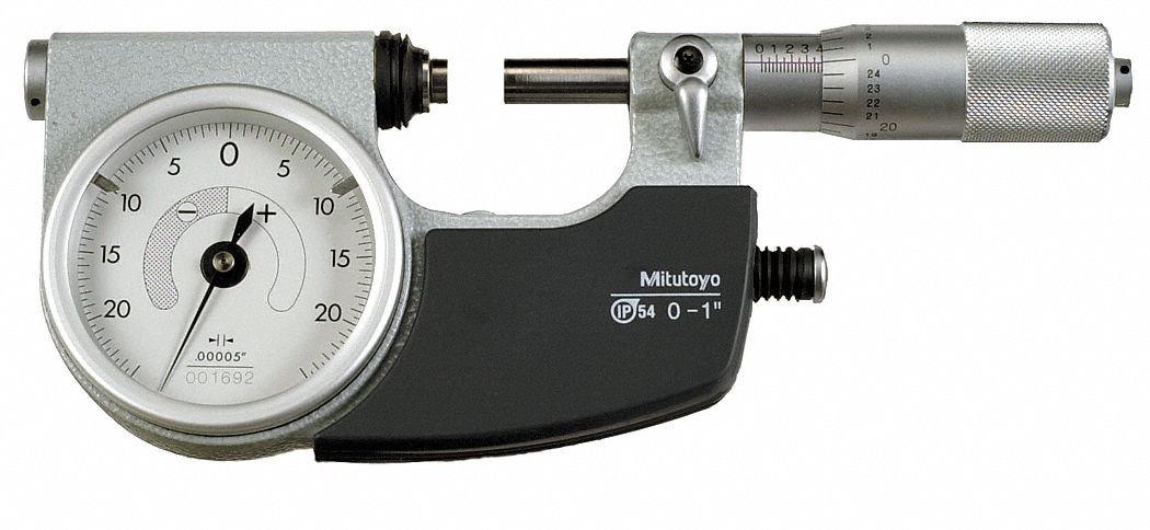 Indicating Micrometer 0-1 In 0.00005 In