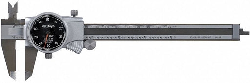N1164 Dial Caliper 6 In Black 0.100/Rev
