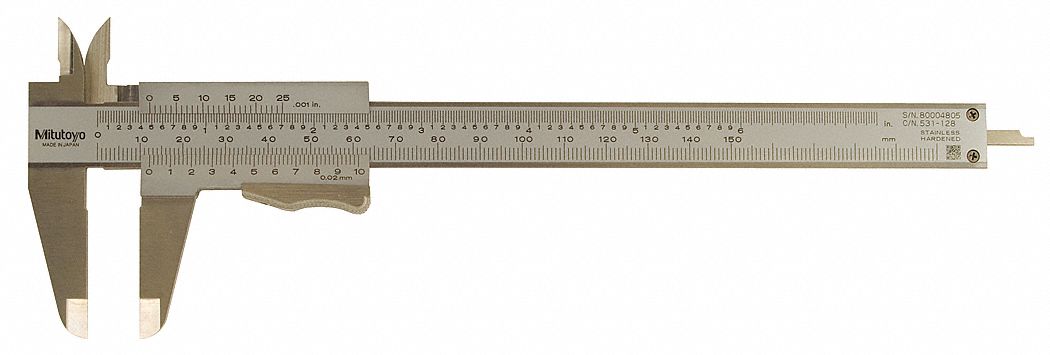 Vernier Caliper 0-6 In 0.001 In Grad