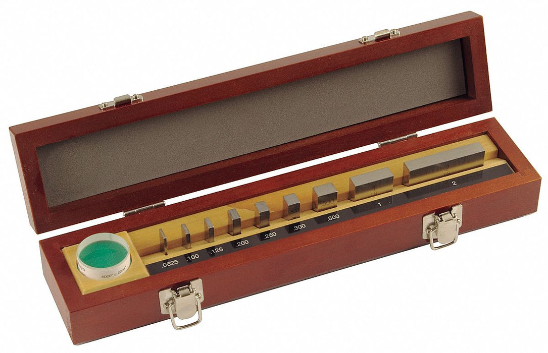 Gage Block Set Optical 0.625-2 9Pc