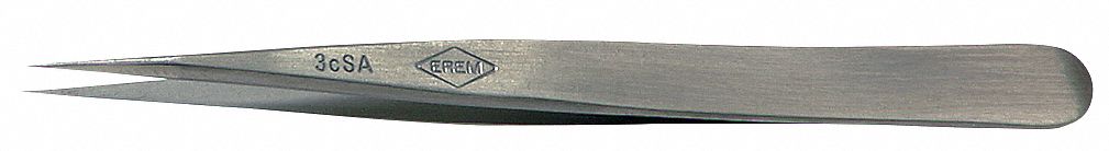 Tweezers SS Straight 4 1/4 L