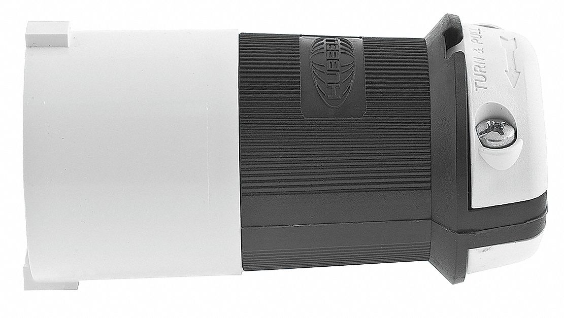 LckPlg Strt 30 A Blk White Nylon 4Blds