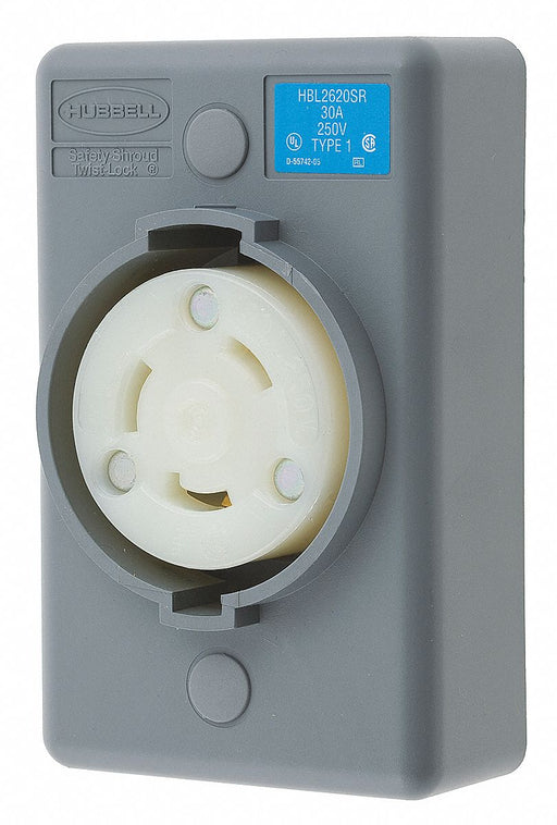 Lck Recept 30 A Gry Wht Vlx L6-30R 1Gng