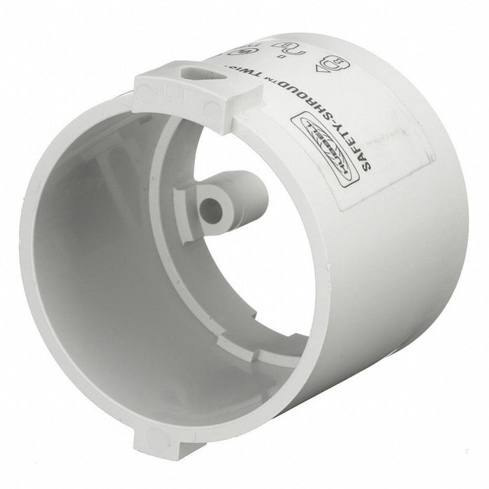 Locking Shroud White Nylon 1.57x2.04in