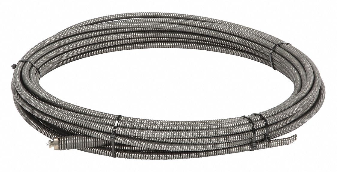 Drain Cleaning Cable 1/2 in Dia 75 ft L