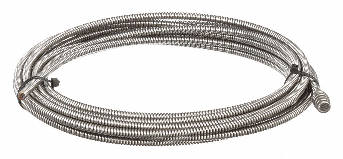 Drain Cleaning Cable 5/16 in Dia 25 ft L