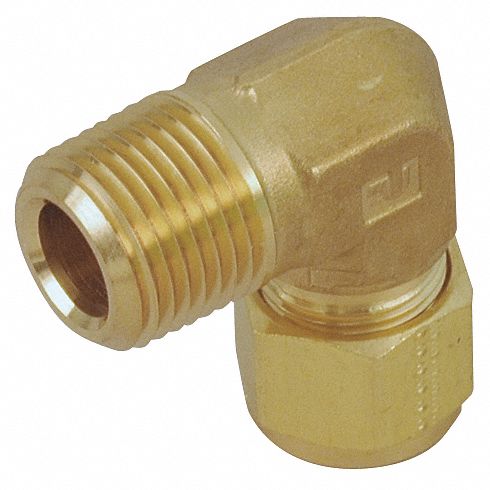 Elbow Brass Comp. 3/8 in MNPT 1/8 in