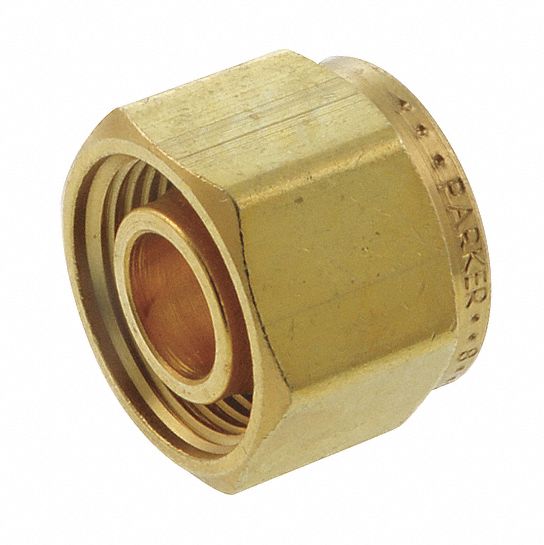 Cap Brass Compression 1/4 in