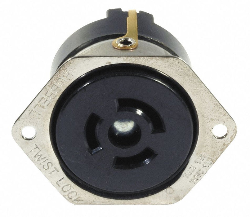 Flanged Locking Receptacle Industrial