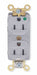 Receptacle Duplex 15A 5-15R 125V Gray