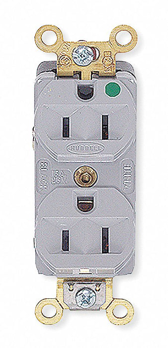 Receptacle 15 A 1/2 hp Gray