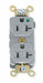 Receptacle Gray 20 A 2P3W Back Side 1PK