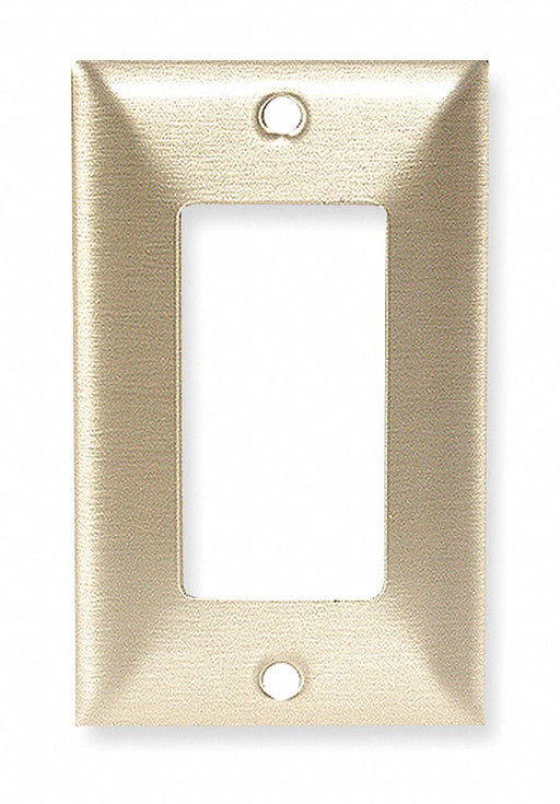 Rocker Wall Plate Stnd Brass 1Gng Brsh