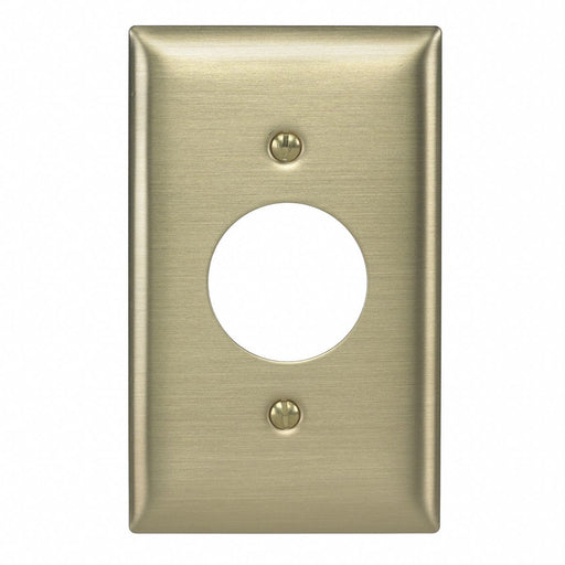 Sng Recept Wll Plt Stnd Brass 1Gng Brsh